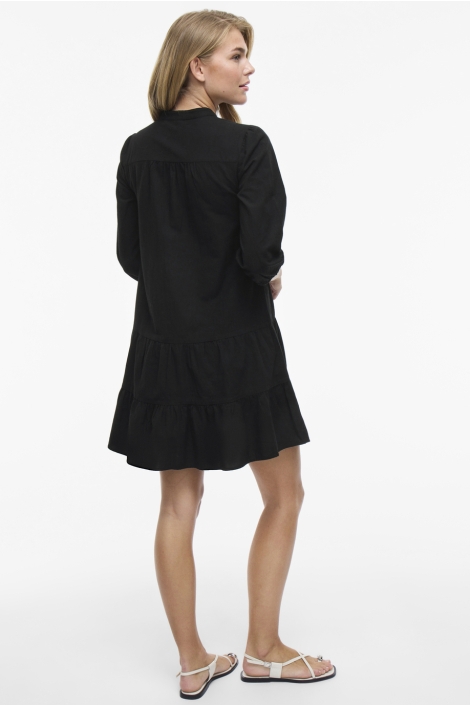 Vila vipetra v-neck 3/4 short dress/tes